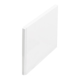 Product cut out image of Britton Cleargreen 800mm Acrylic Gloss White End Bath Panel R29E
